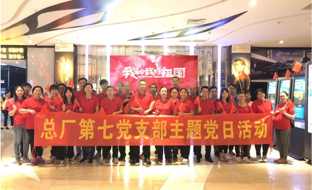 壮丽70年 奋进新时代----总厂第七党支部组织寓目爱国影片《我和我的祖国》